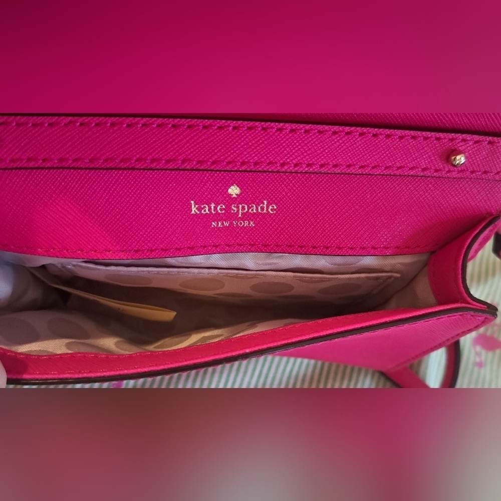NWOT Kate Spade Cedar Street Pink Convertable Casual Clutch Purse Bag - Picture 8 of 10